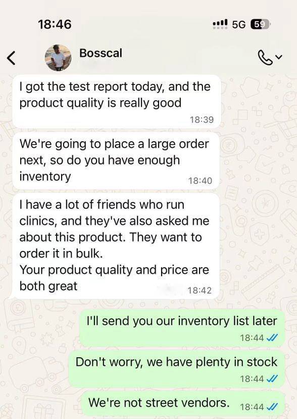 WhatsApp customer review 3