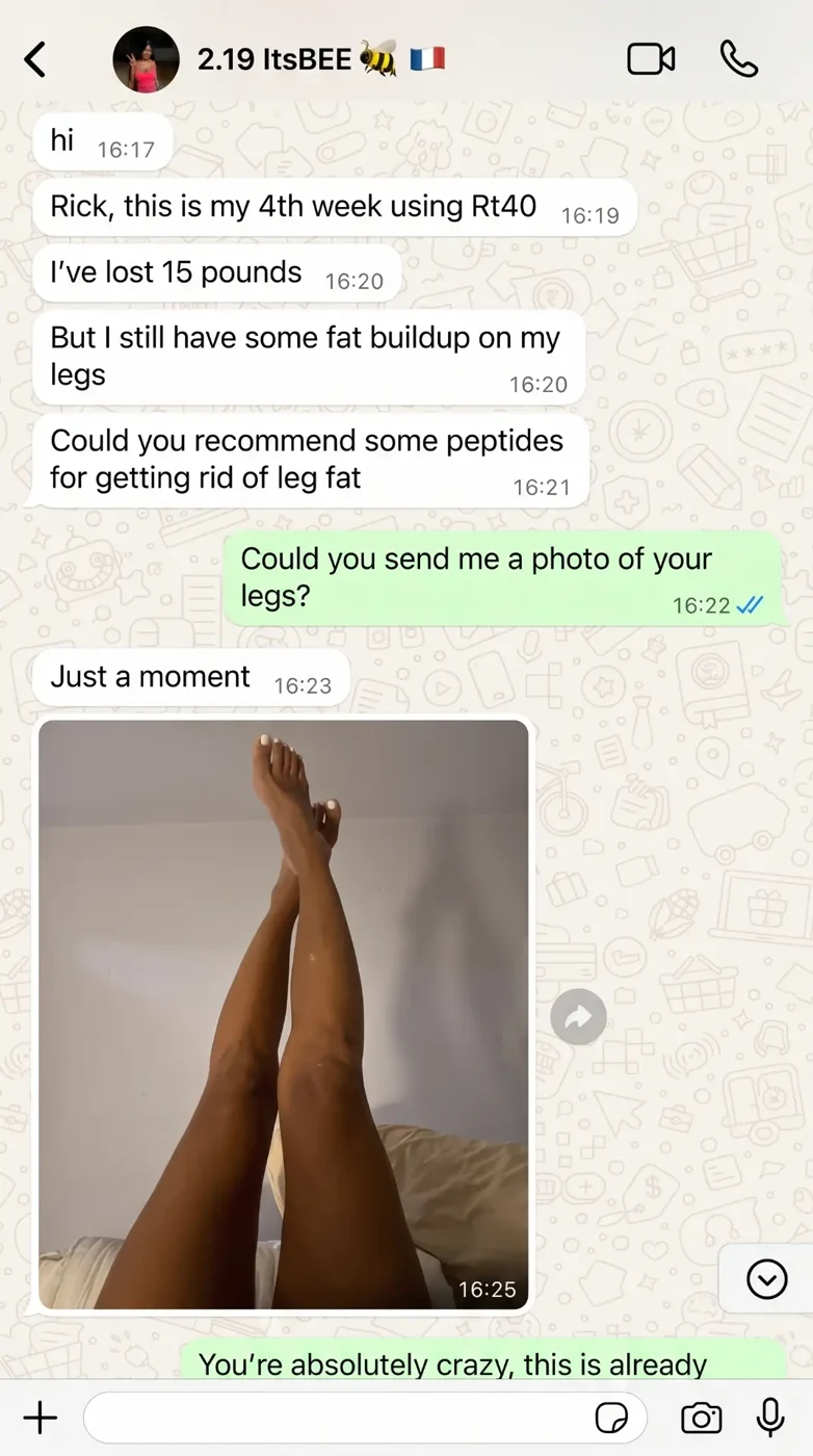WhatsApp review from a Synedica customer — screenshot 5