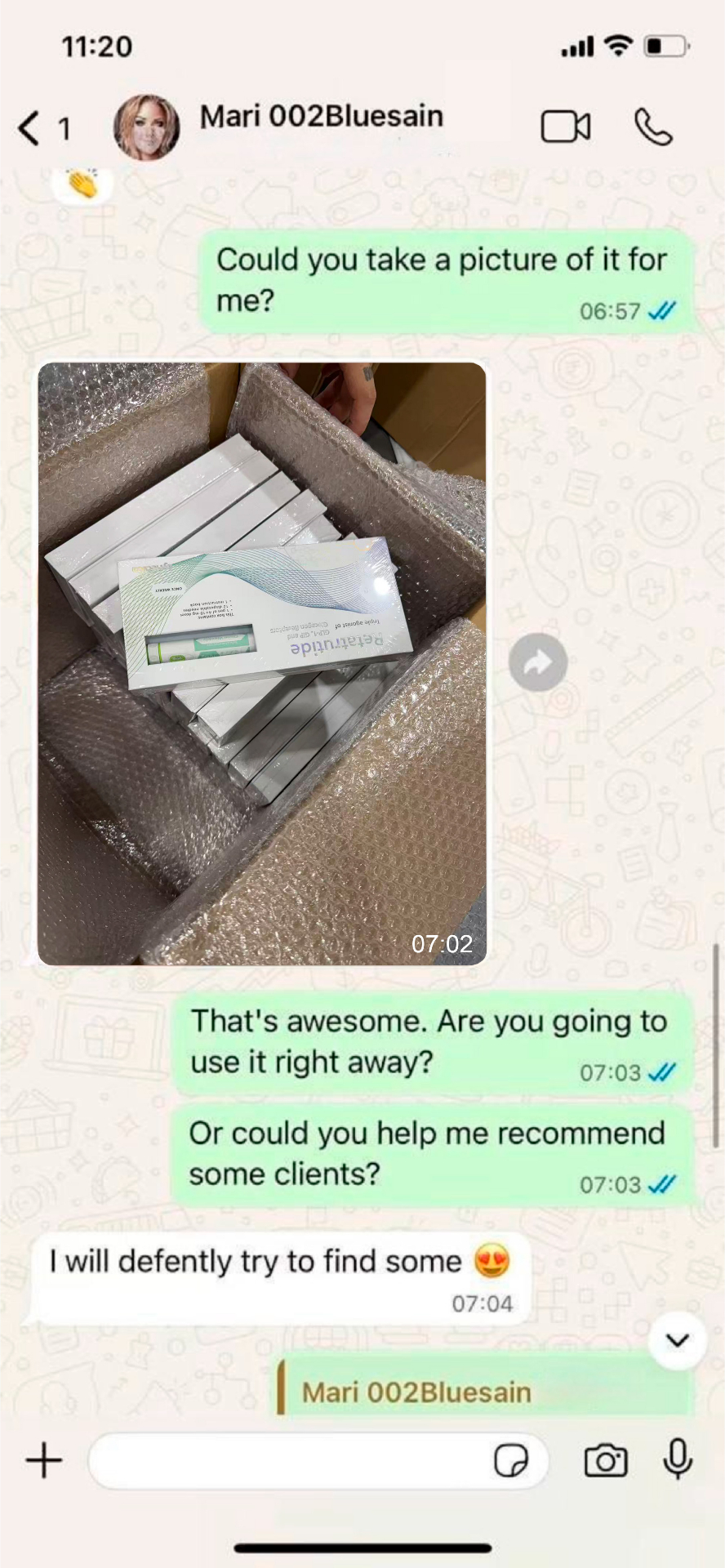 WhatsApp customer review 1
