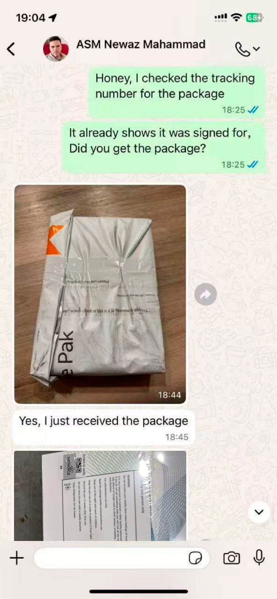 WhatsApp customer review 5
